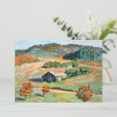 Vroege Herfst Landschap Kaart (Staand voorkant)