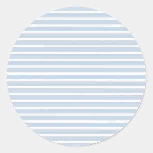 Vroege herfst verfijnde strepen Stofblauw ll Ronde Sticker
