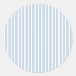 Vroege Herfst Verfijnde Strepen Stofblauw Ronde Sticker