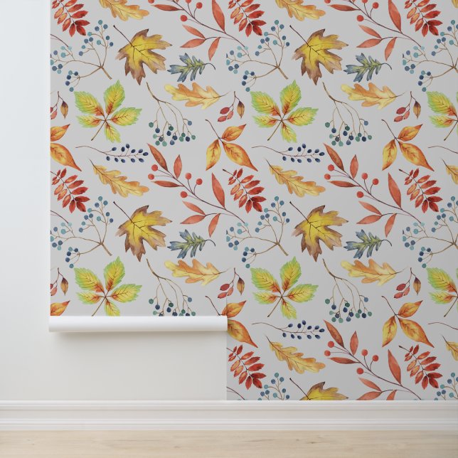 Vroege herfstbladeren & bessen behang (Applicatie)