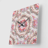 Vroege hexagon die een lichte verlichting vormt vierkante klok (Hoek)