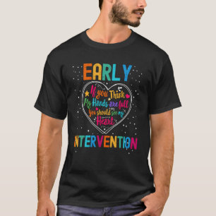 Vroege Interventie Appreciation Week Terug naar sc T-shirt