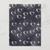 Vroege jaren 2000 zwart-withartoude schoolkunst briefkaart (Voorkant)