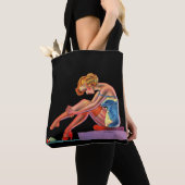 vroege jaren '40 Schitterende pin-up girl print Tote Bag (Dichtbij)