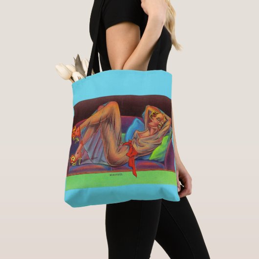 vroege jaren veertig van de vorige eeuw Prachtige  Tote Bag (Dichtbij)