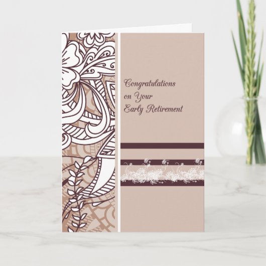 Vroege Kaart met bloemen (Voorkant)