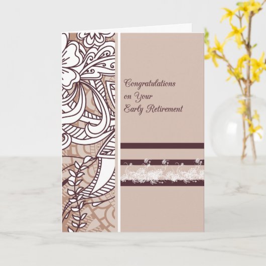 Vroege Kaart met bloemen (Gele Bloem)