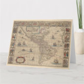 Vroege kaart van het Amerikaanse continent, histor (Voorkant)