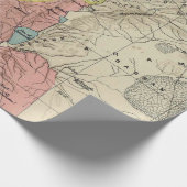 Vroege Kaart van Israël Cadeaupapier (Hoek)