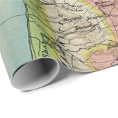 Vroege Kaart van Israël Cadeaupapier (Rol Hoek)