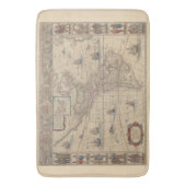 Vroege Kaart van Noord- en Zuid-Amerika Badmat (Voorkant Verticaal)