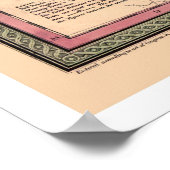 Vroege kaart van Tennessee 1850 Poster (Hoek)