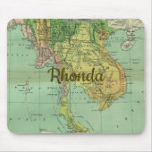 Vroege Kaart van Thailand Siam Muismat (Voorkant)