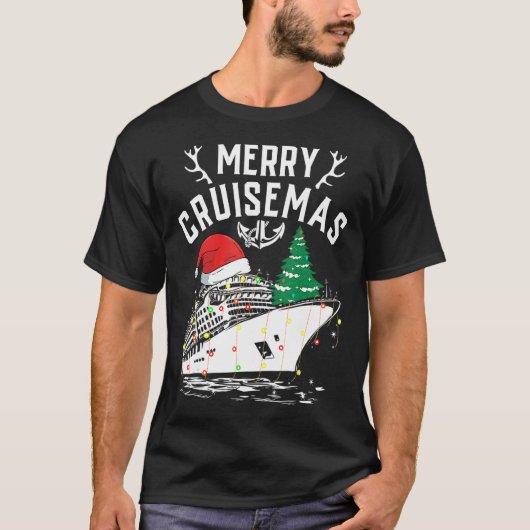 Vroege kerst 1 van de familie Merry Cruisemas Crui T-shirt (Voorkant)