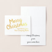 Vroege kerst Bedrijfs Persoonlijke Folie Kaart (Display)
