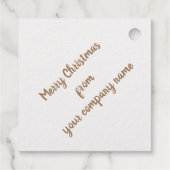 Vroege kerst Bedrijfs Persoonlijke Folie Kaart Bedankjes Labels (Achterkant)