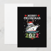 Vroege kerst bij cruisemas 2022-cruise Ship Family Kaart (Voorkant / Achterkant)
