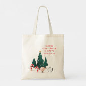 Vroege kerst - de Begroting van de Logo van de Naa Tote Bag (Achterkant)