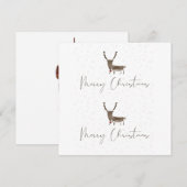 Vroege kerst en gezegende kerstwaterverf H Feestdagenkaart (Voorkant / Achterkant)