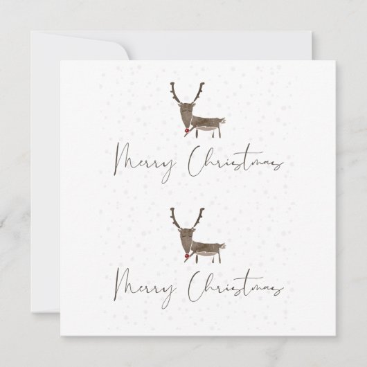 Vroege kerst en gezegende kerstwaterverf H Feestdagenkaart (Voorkant)