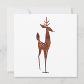 Vroege kerst en gezegende kerstwaterverf H Feestdagenkaart (Achterkant)