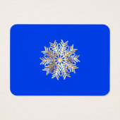Vroege kerst Happy Holiday Naam Royal Blue Gold Visitekaartje (Achterkant)
