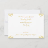 Vroege kerst Happy Nieuwjaar aangepaste feestdag Kaart (Achterkant)