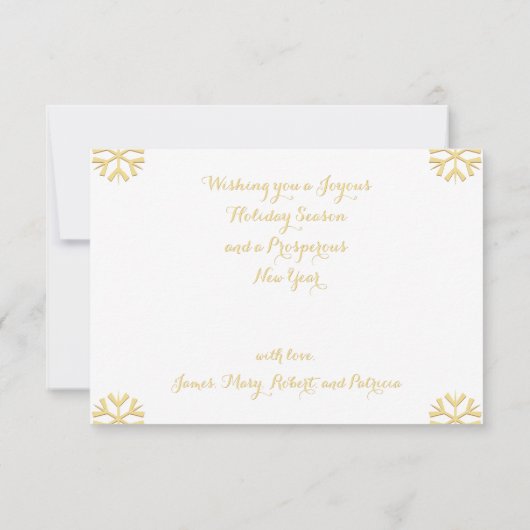 Vroege kerst Happy Nieuwjaar aangepaste feestdag Kaart (Achterkant)