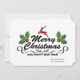 Vroege kerst Happy Nieuwjaar-feestdag Feestdagenkaart