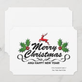 Vroege kerst Happy Nieuwjaar-feestdag Feestdagenkaart (Voorkant / Achterkant)