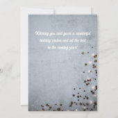 Vroege kerst Happy Nieuwjaar-feestdag Kaart (Achterkant)