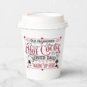 Vroege kerst met cacao papieren bekers (Voorkant)