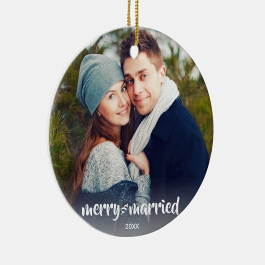 Vroege kerst met feestdag en feestdag keramisch ornament (Rechts)