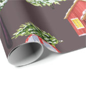 Vroege kerst met feestelijke feestdagen cadeaupapier (Rol Hoek)