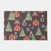 Vroege kerst met feestelijke feestdagen deurmat (Voorkant)