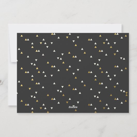 Vroege kerst met Gold Foil Feestdagenkaart (Achterkant)