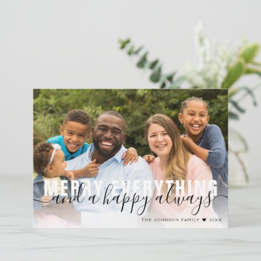 Vroege kerst met Gold Foil Feestdagenkaart (Staand voorkant)