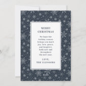 Vroege kerst met vrolijke Pas getrouwd Feestdagenkaart (Achterkant)