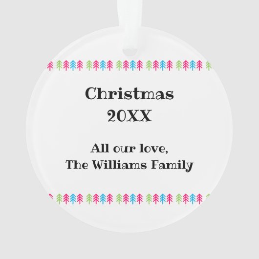 Vroege kerst met warme pasta ornament (achterkant)