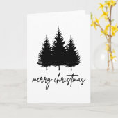 Vroege kerst minimalistische feestdag kaart (Gele Bloem)