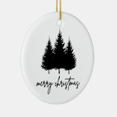 Vroege kerst minimalistische feestdag keramisch ornament (Rechts)