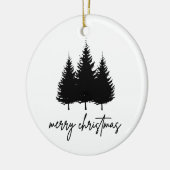 Vroege kerst minimalistische feestdag keramisch ornament (Links)