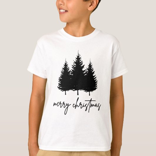 Vroege kerst minimalistische feestdag t-shirt (Voorkant)