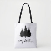 Vroege kerst minimalistische feestdag tote bag (Voorkant)