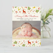 Vroege kerst nieuw kerstfeest Baby eerste kerstdag Feestdagenkaart (Staand voorkant)