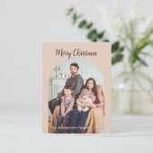 Vroege kerst toevoegen Fotofeestdag Feestdagenkaart (Staand voorkant)