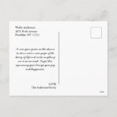 Vroege kerst toevoegen Fotofeestdag Feestdagenkaart (Achterkant)