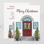 Vroege kerst uitnodiging (Voorkant / Achterkant)