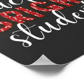 Vroege kerst van de didactische leraar poster (Hoek)