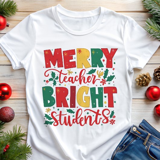 Vroege kerst van de didactische leraar Tri-Blend shirt